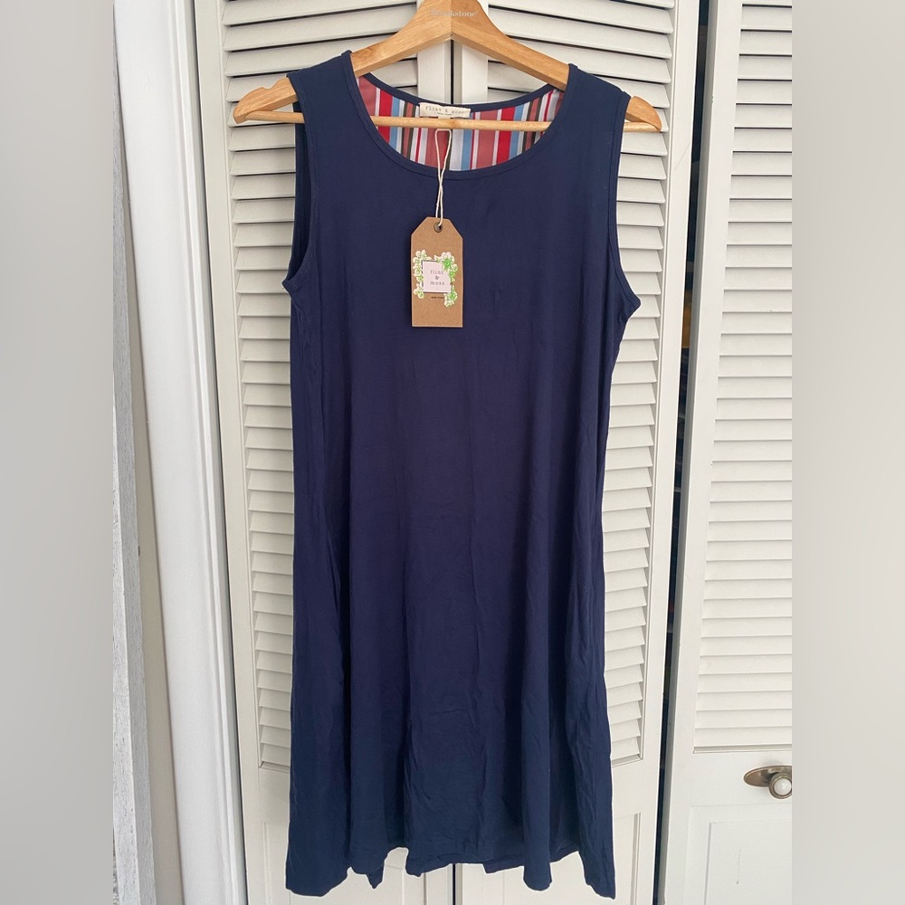 Navy Sleeveless Dress- NWT- never used